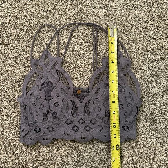 Free People One slate purple lace bralette size XS - Picture 7 of 8